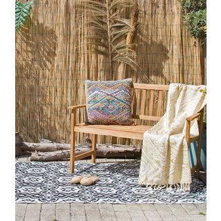 Buitenkleed zwart wit