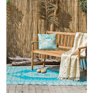 Buitenkleed blauw oosters