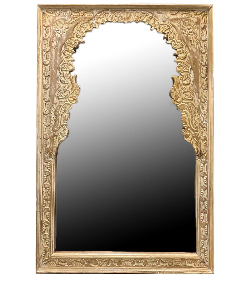 Grote Arabische spiegel wit Wase - Merel in Wonderland