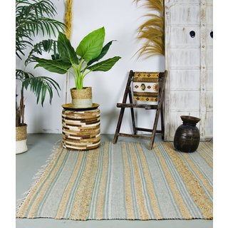 Kleurrijk vloerkleed salie