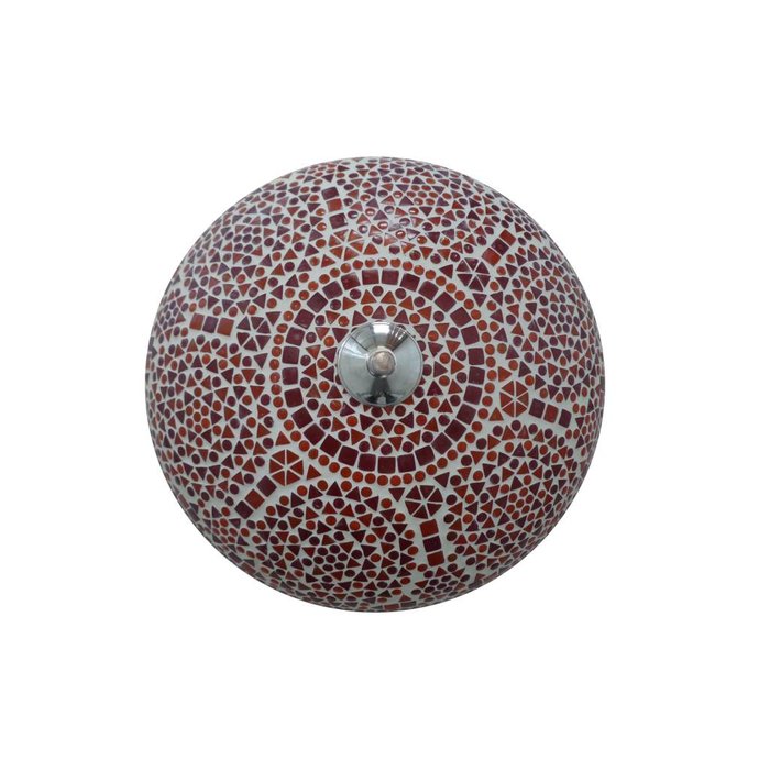 Plafonnière rood traditioneel design uit India een oosterse lamp.