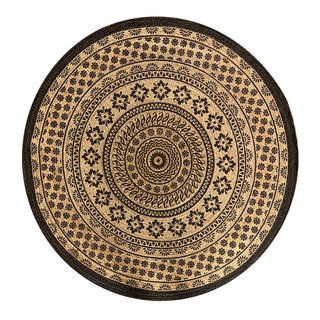 Jute rond vloerkleed