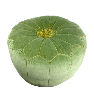 Poef groen fluweel