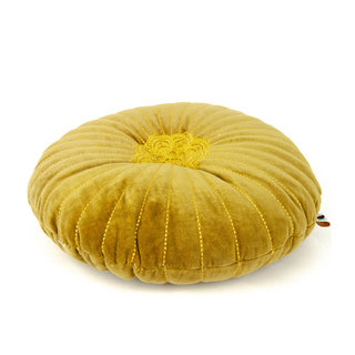 Sierkussen bruin goud