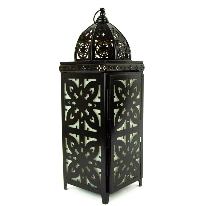 Oriëntaalse tafellantaarn zwart alladin