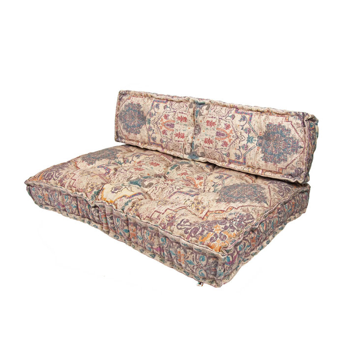 Palletkussens rug +zit kussen kelim design