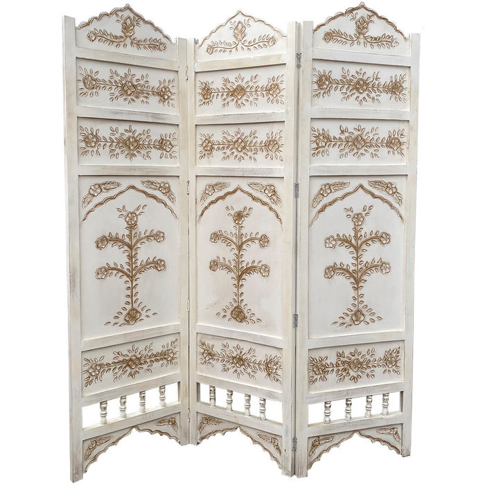 Oosters wit kamerscherm