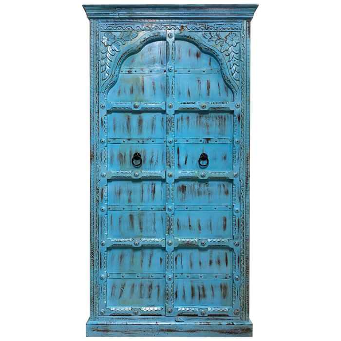 Grote oosterse kast blauw