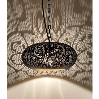 Zwarte kleine ufo hanglamp