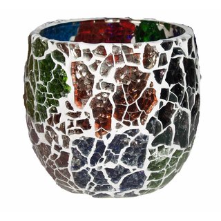 Waxinehouder craquelle