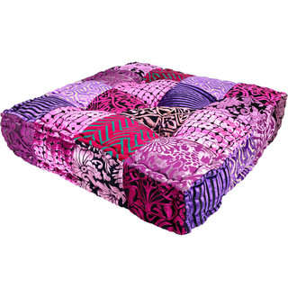 Oosters vloerkussen fuchia roze