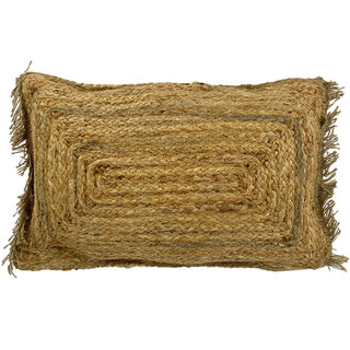 Jute kussen lang