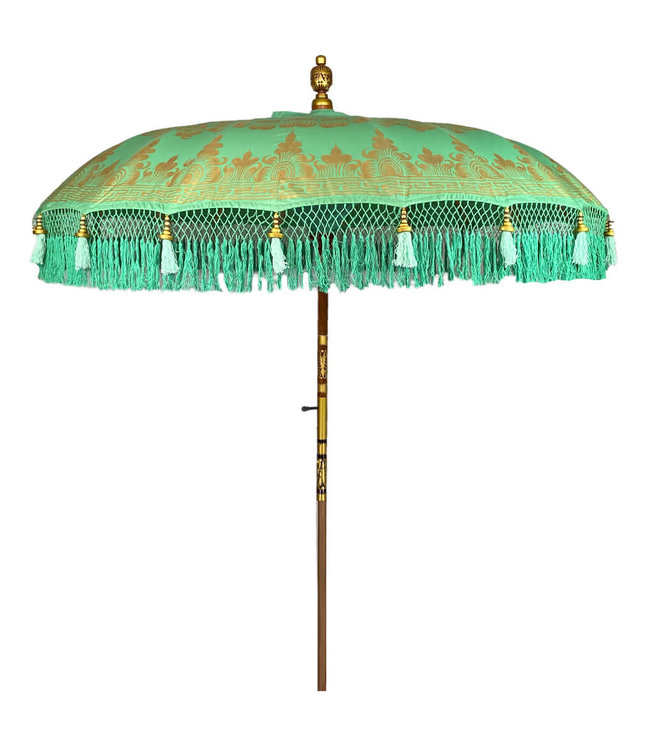 Turquoise parasol gold Merel in Wonderland