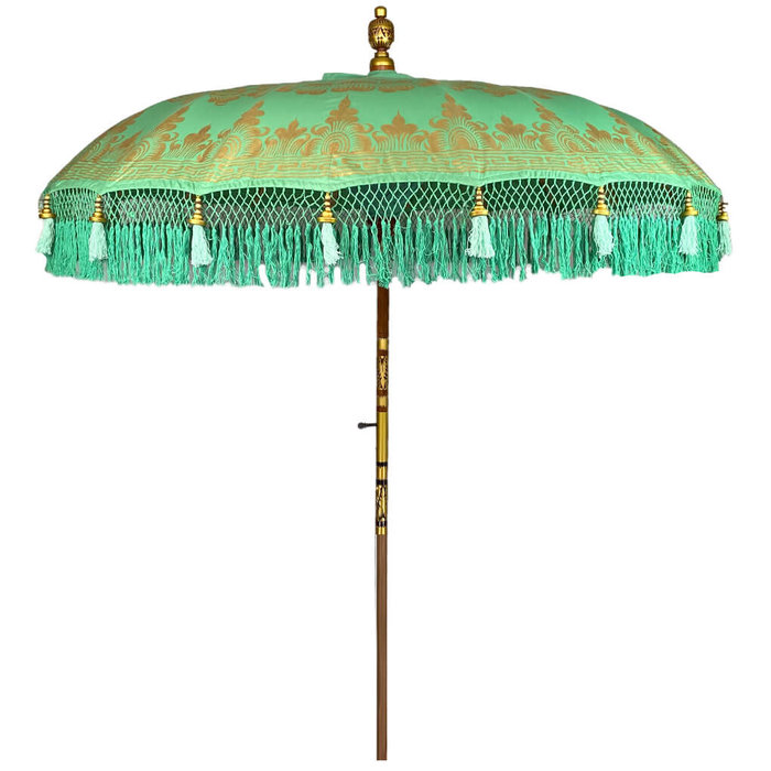 Balinese parasol groen goud