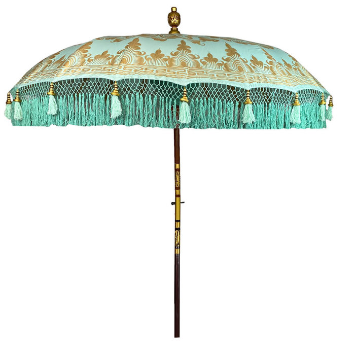 Turquoise Ibiza parasol gold