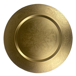 Gouden oosterse schaal