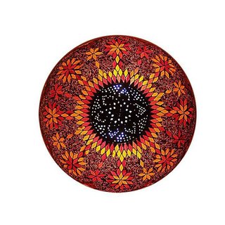 Oosterse plafonniere iron red