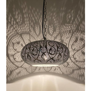 Hanglamp zilver ufo