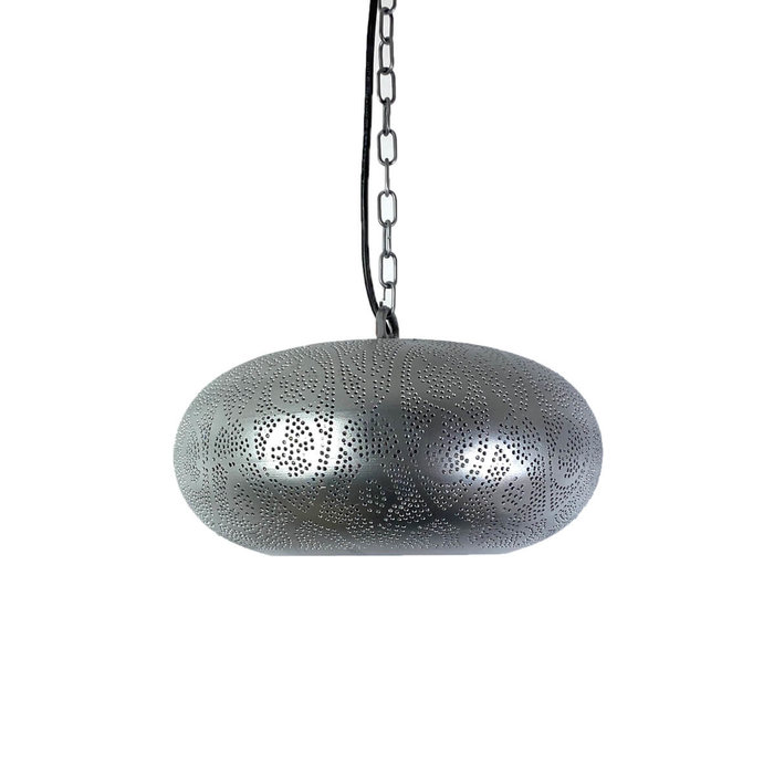Hanglamp zilver ufo klein oosters lampje Merel in Wonderland