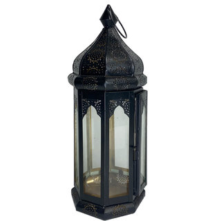 Zwart oosters windlicht