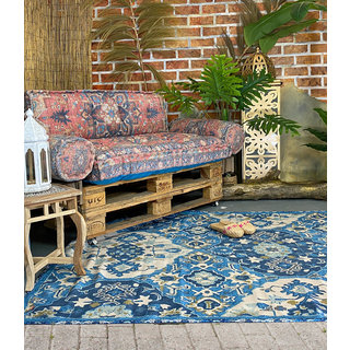 Wonder Rugs Buitenkleed delfsblauw