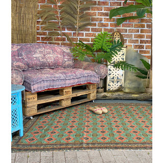 Vintage pastel buitenkleed