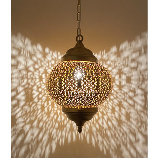Zwart oosters hanglampje