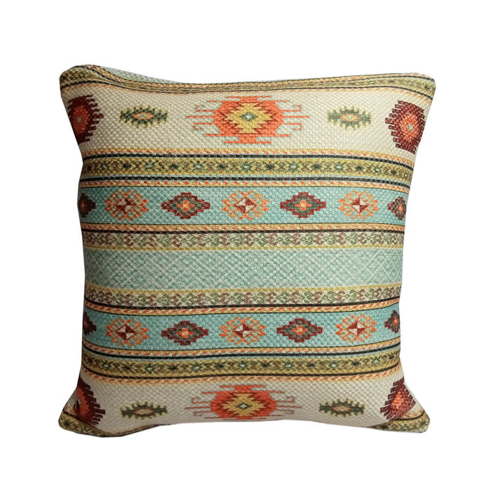 kelim turquoise kussentje