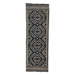 Wonder Rugs Jute loper zwart naturel