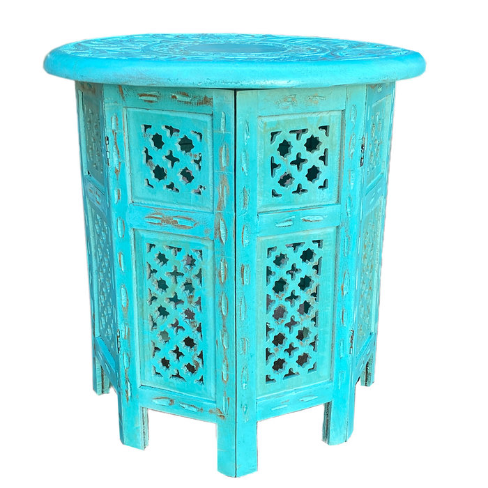 Turquoise oosterse bijzettafel