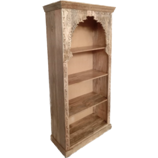 Naturel hout oosterse boekenkast