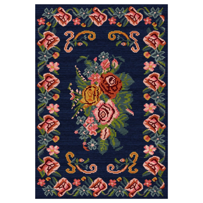 Wonder Rugs Buitenkleed Flower kilim