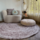Rond kleed gemeleerd roze