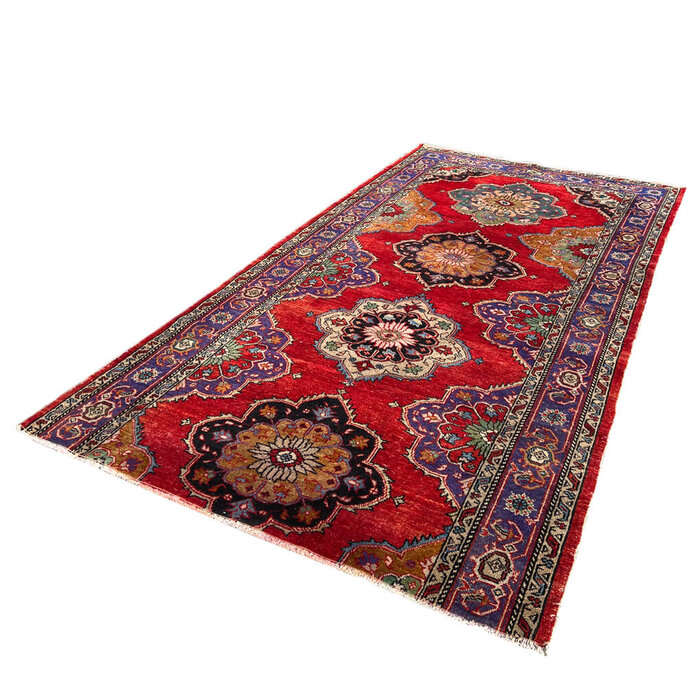 Vintage bloemen kelim 152x303