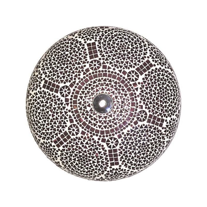 Paarse oosterse mozaïek plafonniere