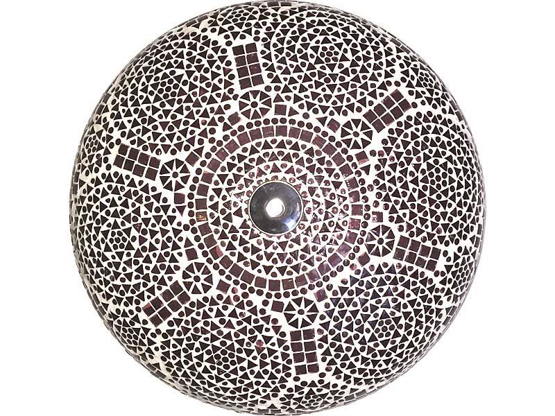 Paarse oosterse mozaïek plafonniere