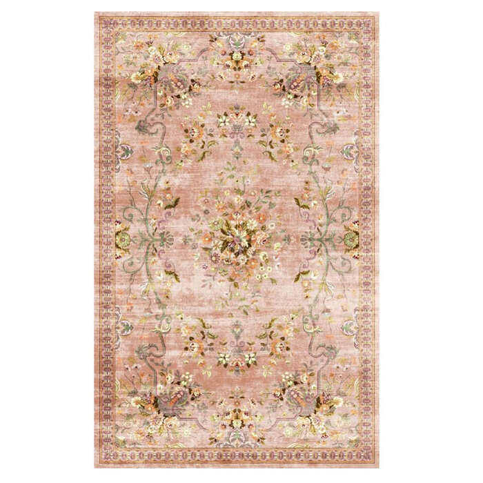 Wonder Rugs Rozenkelim roze flower vloerkleed