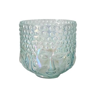 Waxinelicht boeddha turquoise
