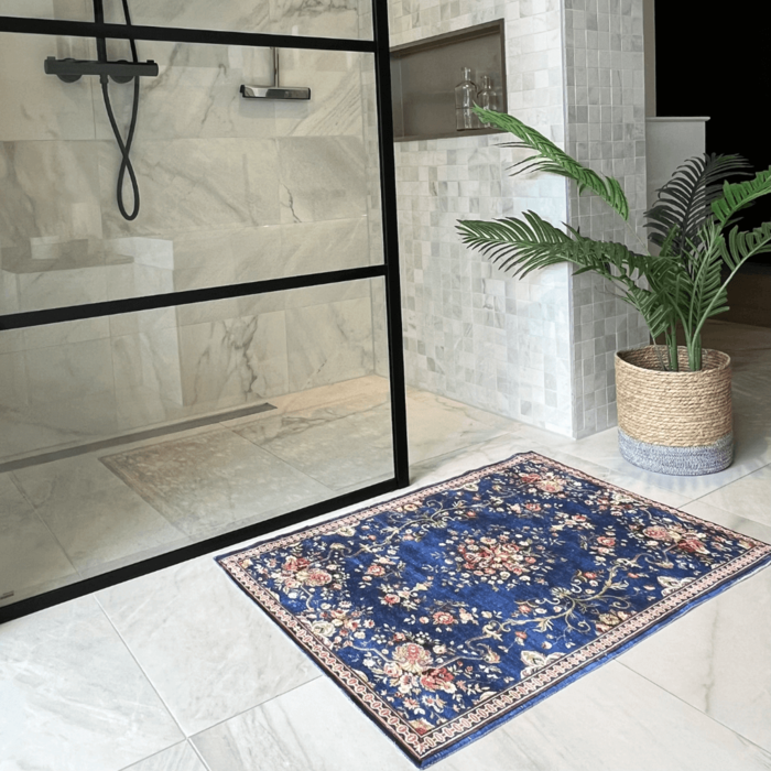 Badmat kelim blue blossom