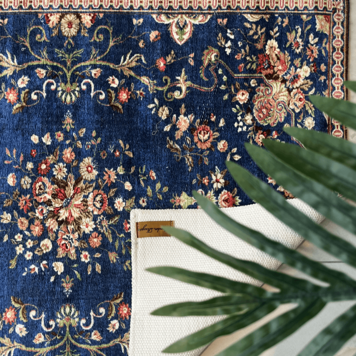 Badmat kelim blue blossom