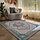 Vintage vloerkleed pinky blauw