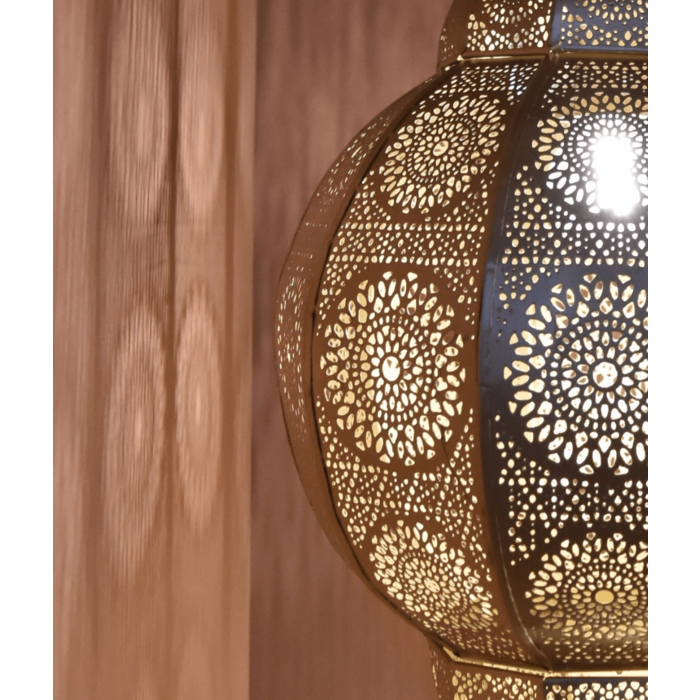 Gouden oosterse hanglamp filigrain