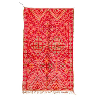 Marokkaans tapijt rood 133x225cm