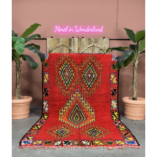 Marokkaans kleed rood 180x310cm