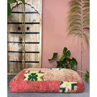 Marokkaanse poef XL kleurrijk