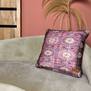 Kelim kussen Miracle roze