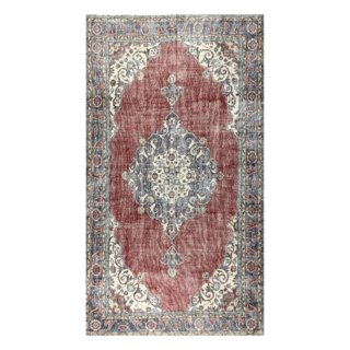 Vintage tapijt rood 197x356 cm