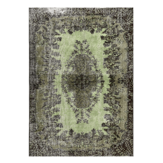 Vintage vloerkleed groen 162x236cm