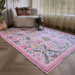 Wonder Rugs Vloerkleed Garden pink