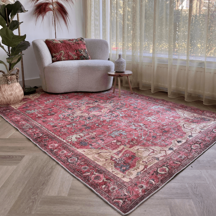 Vintage look vloerkleed Fall multi